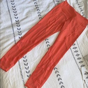 Coral mesh leggings